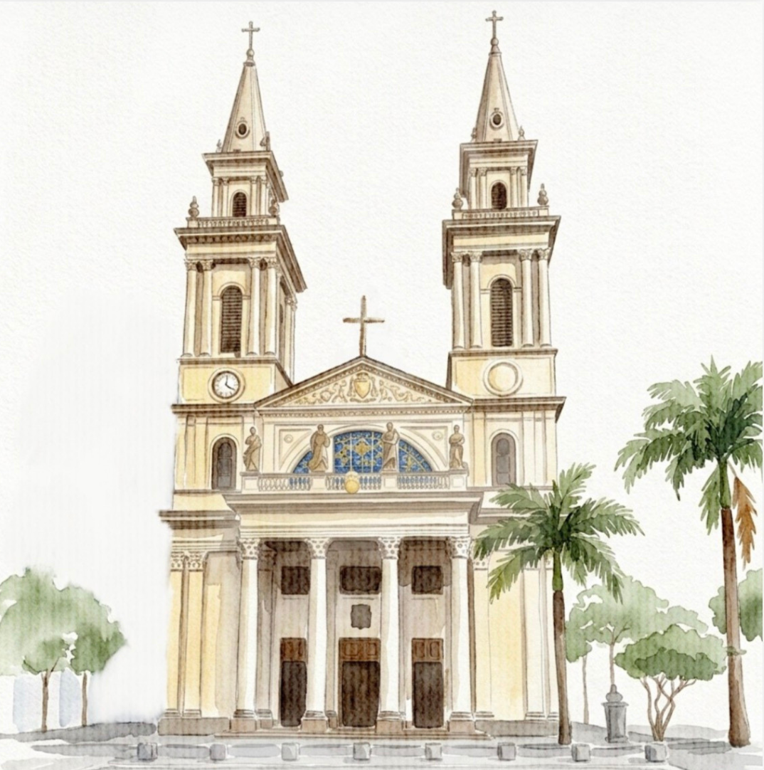 Ilustração em aquarela de casamento - 2